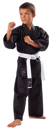 Tuta karate nera bambini - tuta,