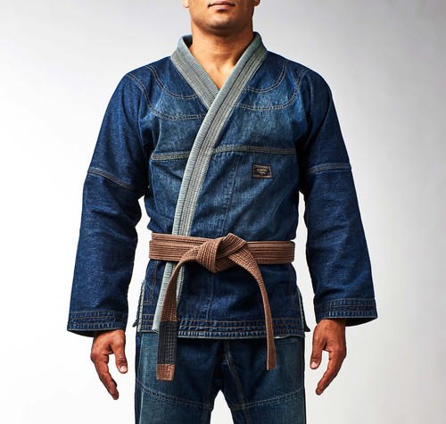 Dark selvedge denim jiu jitsu - denim,